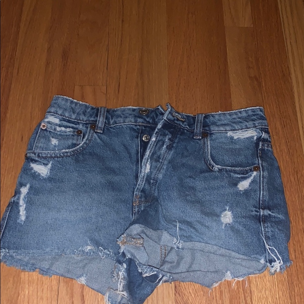 Blue shorts from Zara